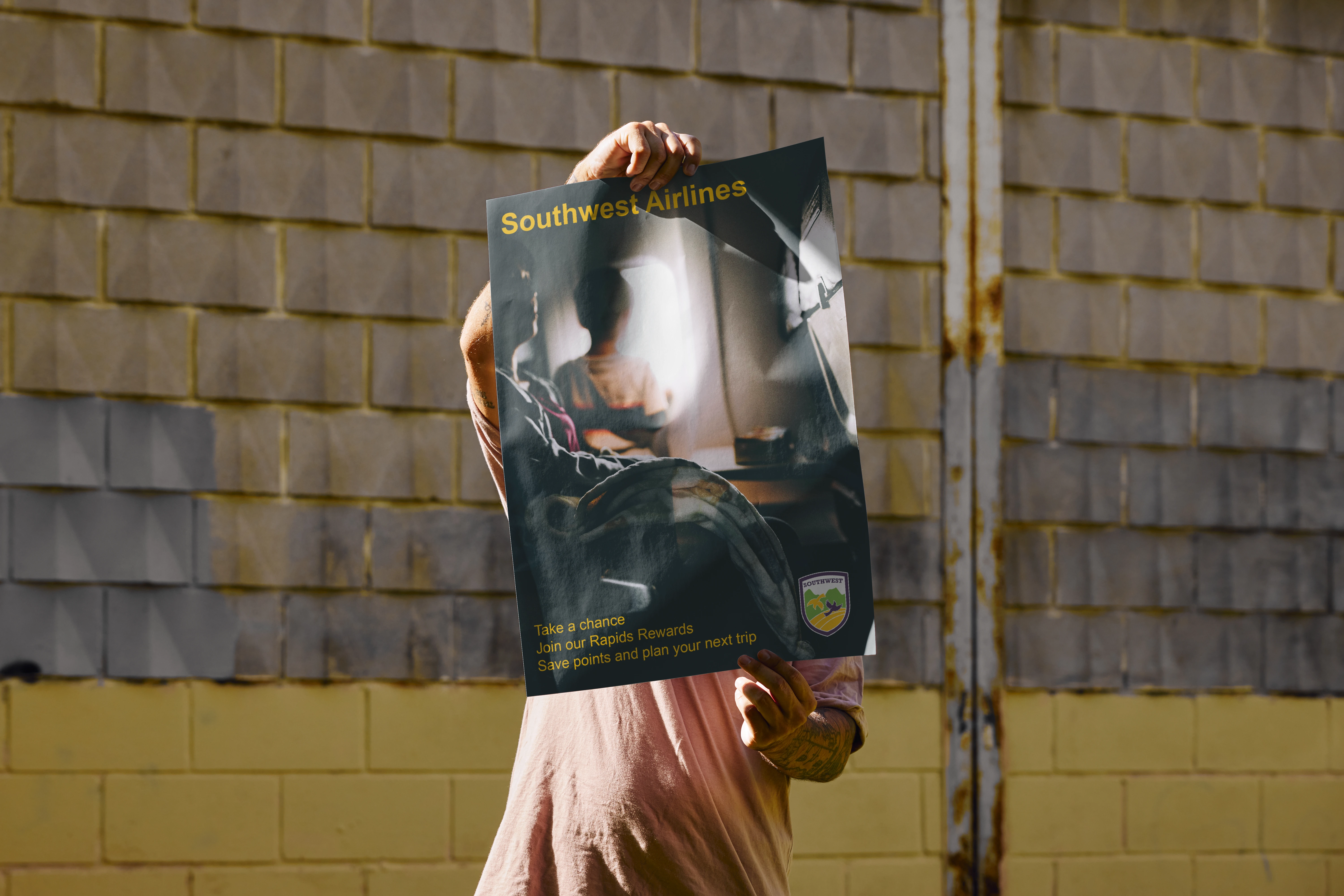 Hand held poster advertisement